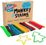 IMPRESA Monkey String from The Original Monkey Noodle - 500 Piece Jumbo Pack - Fidget Sensory Toys for Kids with Unique Needs - Fosters Creativity, Focus, & Fun -Make Anything in 2D or 3D 13 Colors