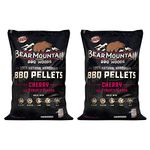 Bear Mountain BBQ FK13 All-Natural Hardwood Cherry Mild Fruity Flavor BBQ Pellets for Pellet, Smoker, Gas, Charcoal, and Electric Grills, 20 Lb (2 Pk)