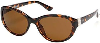 Harley-Davidson Women's Glam Cat Eye Sunglasses, Brown, 56-18-135