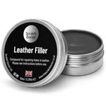 Scratch Doctor Leather Filler Repair Compound Fill Holes Cracks Scratches Scuffs on Leather Furniture Car Seats Shoes and Bags (Dark Grey, 10ml)