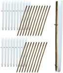 Miracle Tube Vented Seedling Protectors with Stakes, 36" H, Pack of 20