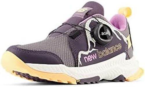 New Balance Girls DynaSoft Trail Magic V1 Boa Running Shoe, Zinc/Interstellar/Solar Flare, 2.5 Wide Little Kid
