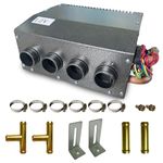 XuSha 12V 4 Front Vents Hydronic Heater, Compact Design, Portable Assembly Mountable Switch 3-Speed Fan 80 CFM Airflow 8500 BTU of Heat, fits for Car/Truck/Boat/RV