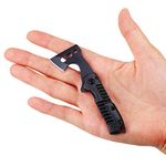 Tiny Folding Hatchet Mini Tools for Opening Boxes, Eastern Delights 4 Inches EDC Camp Tool (Black)