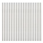 Sunwinc 50-Pack Stainless Steel Straws,Super Long 8.5 Inch Drinking Metal Straws for 30oz/20oz Tumblers Yeti Cups Travel Mugs,Reusable Rustproof Eco-Friendly Dishwasher Safe (All straight-8.5" Silver)