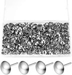 320 Pcs Upholstery Nails, Upholstery Tacks Pins, Furniture Decorative Thumbtacks, Antique Push Studs Pins, Drawing Picture Chairs Carpet Nails Pins Studs Tacks - 11x17 MM (Silver)
