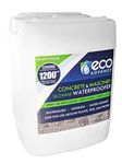 Eco Advance Concrete/Masonry Siloxane Odorless Spray-On Application Waterproofer Concentrate, Safe For Use Around Plants, Pets, and People, 5 Gallon