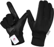 MOREOK Winter Gloves for Men/Women -10°F 3M Thinsulate Warm Touch Screen Snow Ski Bicycle Bike Gloves for Driving/Cycling/Running/Hiking-Black-M
