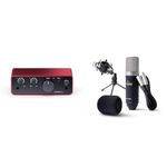 Focusrite Scarlett Solo 4th Gen USB Audio Interface, for the Guitarist, Vocalist, or Producer & Marantz Professional MPM-1000 - Studio Recording Condenser XLR Microphone