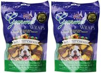 (2 Pack) Loving Pets All Natural Premium Apple and Chicken Wraps with Glucosamine and Chondroitin Dog Treats, 6 oz