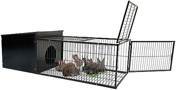 Taily Large Rabbit Cage 120CM Length Metal Frame Hutch Small Pet Cages Ferret Hamster Guinea Pig Playpen Enclosure Carrier Indoor Outdoor