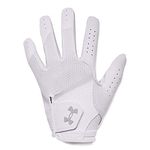 Under Armour Womens Iso-chill Golf Glove, (100) White/Halo Gray/Halo Gray, Left Hand Medium