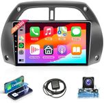 2G+32G Wireless Carplay Android Auto Car Radio for Toyota RAV4 2001-2006, Rimoody Android 13 Car Stereo Radio 9 Inch Touchscreen GPS Navigation Miorror Link Bluetooth FM HiFi WiFi + AHD Backup Camera