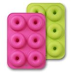 homEdge Silicone Donut Molds, 2-Pac