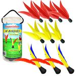 Funsparks Funsparks Jazzminton 10 Birdies or Shuttlecocks for Indoor and Outdoor Game - Played at Parks, Beach, Lawn, Yard, or Tailgating