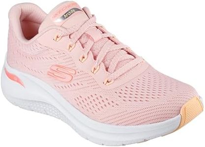 Skechers Women's Arch Fit 2.0 - Big League Sneaker, Pink/Multi, US 8