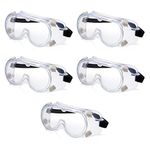 Gamma Ray Optics Gamma Ray Protective Anti-Fog Safety Goggles - Pack of 5