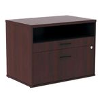 Alera LS583020MY Open Office Series Low File Cab Cred, 29 1/2 X 19 1/8 X 22 7/8, Mahogany