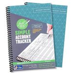 The Superior Register's Premium Check Book Register & Debit Card Ledger Notebook - Checking Account Register, Business Ledger, Cash Log & Expense Tracker - Standard Edition - 2 Pcs, Teal