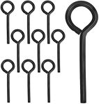 5/32 Inch Allen Wrench Keychain Standard Hex Dogging Key with Full Loop, 10 Pack Black Allen Wrench Door Key Set for Push Bar Panic Exit Devices