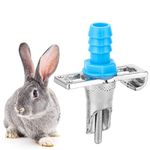 100 Pcs Rabbit Water Feeder, PP Water Feeder Automatic Water Drinker Nipple Livestock Drinking Water Equipment for Rabbits Rats