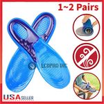 Men Women Silicone Gel Insoles Arch Support Plantar Fasciitis Sneaker Insoles US