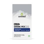 Unived Elite Drink Mix 320 | High Calorie Energy Drink | 2:1 Ratio & 80g Carbohydrates with 1705mg Essential Electrolytes | Endurance Athletes Sports Drink (Buzzing Naked (100mg Caffeine))