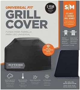 Mr. Bar-B-Q Universal Fit Grill Cover, Waterproof, Weather Resistant, Anti-UV (60" L x 20" W x 45" H)