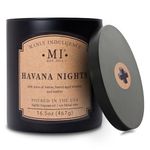 Manly Indulgence Havana Nights Scented Candle for Men 16.5 oz | 2 Wick & 2X Intense Fragrance | Bergamot, Tobacco & Mahogany Bark | Up to 60 Hour Burn, Soy Blend Wax, USA Poured