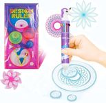 Firstly Mandala Design Stencil Geometric Ruler with Unicorn Multicolor Ten in One Ballpoint Pen for Kids|Spiral Drawing Kit Early Art Development Toy for Children