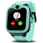 Easyfone Trackino KW2 4G Watch Phone for Children | Phone Watch & GPS Tracker Watch | Calling & Voice Message Chat, Camera, School Mode, Pedometer | SOS Functions | Kids Phone Alternative (Green)