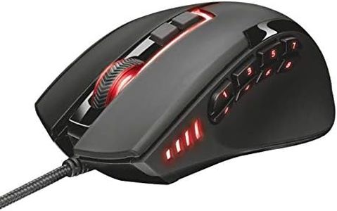 Trust GXT 164 Sikanda Mouse da Gioco con 8 Pulsanti da Pollice Progettati per Giochi MMO