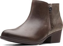 Clarks Women's Adreena Hope Ankle Boot, Black, 10