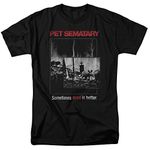 2Bhip Pet Sematary 1989 Horror Movie Sometimes Dead is Better Cat Adult T-Shirt Black