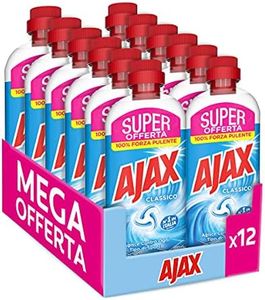Ajax Detersivo Pavimenti Classico Igiene e Freschezza, Formula più Efficace, Agisce Contro Ogni Tipo di Sporco, Igiene e Pulito Brillante, 100% Efficace Sullo Sporco, 12 X 650 m