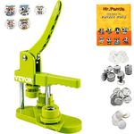 VEVOR Button Maker Machine, Installation-Free Badge Punch Press Kit, 25mm (1 inch) Pin Maker, Button Making Supplies with 500pcs Button Parts & Circle Cutter & Magic Book