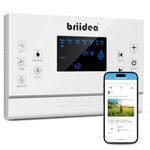 8 Zones WiFi Smart Sprinkler Controller, Briidea Automatic Irrigation Controllers with Customized Watering Schedule & Seasonal Adjustment, Water Efficiently and Keep Your Plants Healthy