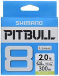 SHIMANO Pitbull 8 Lime Green Braided PE Fishing Line PL-M78S 300m