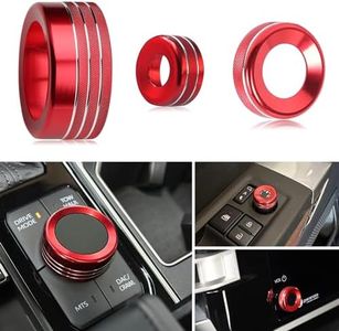 Suitable for Toyota Tundra (2022-2024) Aluminium Alloy Centre Console knob Cover, Mirror Adjustment knob Ring, Screen Volume Adjustment knob, car Decoration