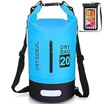 Dry Bag 5L/10L/20L/30L Wet Bag Waterproof Bag with Phone Pouch Double Shoulder Strap Backpack for Travelling Fishing Cycling Kayaking Swimming Boating Beach