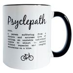 Worry Less Design Gifts for Cyclists - Funny Cycling Mug - Cycling Gifts for Men Women - Bike Gifts - Great Presents for Cyclists - 330ml Ceramic Mug