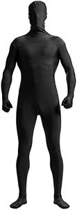 Aniler Men's and Women's Spandex Full Body Zentai Costume Bodysuit (Medium, Black)