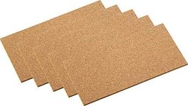 Meister Cork Pad Self-Adhesive 100 x 200 mm, 5 Pieces, 646106