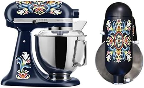 Norwegian Folk Art Flowers Unique Printed Vinyl Mixer Decal Set for Large Stand Mixer