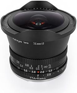 TTArtisan 7.5mm F2.0 APS-C Large Aperture Cameras Lens Fisheye Lens Compatible with Sony E Mount Camera A5000, A5100, A6000,A6100, A6300,A6400, A6500, A6600, NEX-3,NEX-3N, NEX-3R