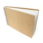 Artway Enviro – Spiral Bound A4 Sketchbook – Landscape - 70 Sides/35 Pages of Recycled 170gsm Cartridge Paper – 100% Recycled Sketchbook, White