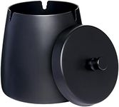 Black Cool Ashtrays with Lid,Smokel