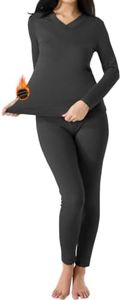 YADIFEN Thermal Underwear Sets for Women Long Johns Fleece Lined Top Bottom