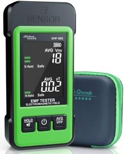 EMF Detector EMF-802 by VVV-Group | Electromagnetic Radiation Meter with Electric & Magnetic Field Detection, Peak/Average Modes, LCD Alarm | EMF Reader for Home, Office, RF Safety