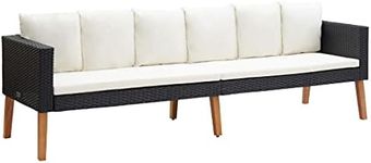 vidaXL 3-Seater Patio Sofa - Weathe